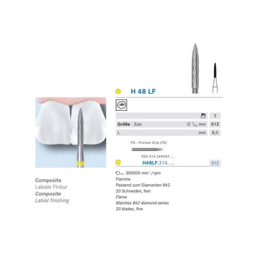KOMET FG CARBIDE H48LF012 (5st)