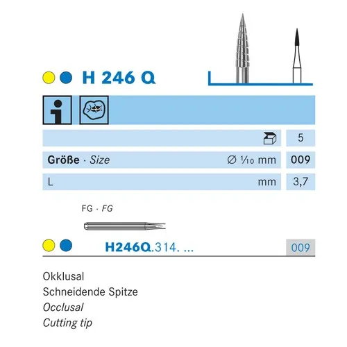 KOMET FG CARBIDE H246Q009 (5st)