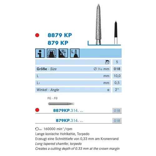 KOMET FG DIAMANT 879KP018 (5st)