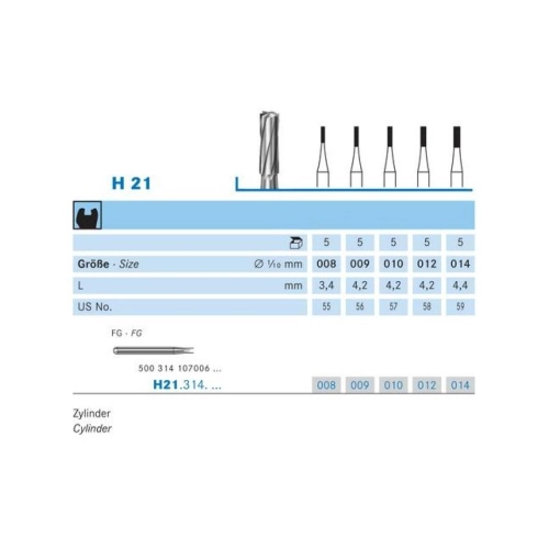 KOMET FG CARBIDE H21/014 (5st)