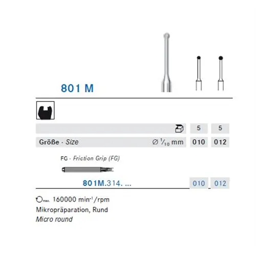 KOMET FG DIAMANT 801M012 (5st)