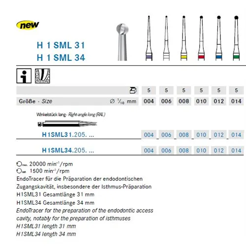 KOMET ENDOTRACER RA LANG H1SML34010 (5st)