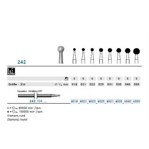 KOMET HP KNOCHENFRAIS 242/021 (5st)