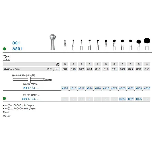 KOMET HP DIAMANT 801/010 (5st)