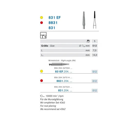 KOMET RA DIAMANT 831/012 (5st)