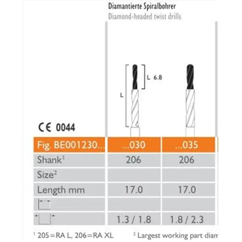 MEISINGER SPIRAALBOOR GEDIAMANTEERD RA-XL 1230/030 (1st)
