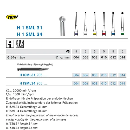 KOMET ENDOTRACER RA LANG H1SML34004 (5st)