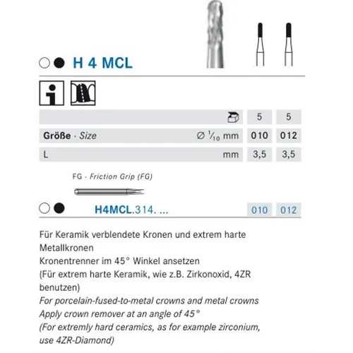 KOMET FG CARBIDE H4MCL010 (5st)