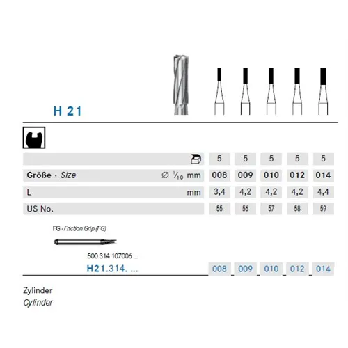 KOMET FG CARBIDE H21/008 (5st)