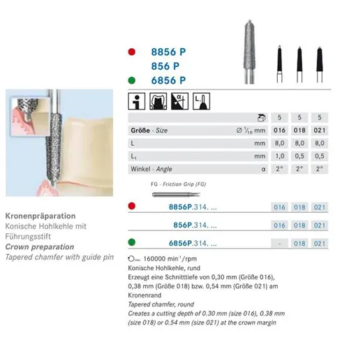 KOMET FG DIAMANT 6856P/021 (5st)