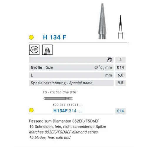 KOMET FG CARBIDE H134F014 (5st)