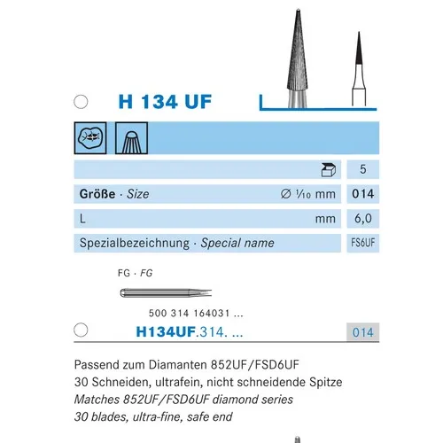 KOMET FG CARBIDE H134UF014 (5st)