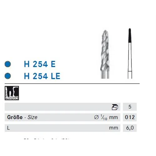 KOMET RA-L CARBIDE H254E012 (5st)