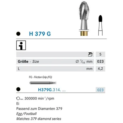 KOMET FG CARBIDE H379G/023 (5st)