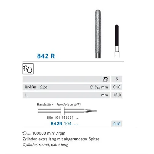 KOMET HP DIAMANT 842R018 (5st)
