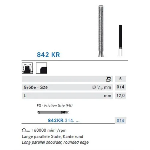 KOMET FG DIAMANT 842KR014 (5st)