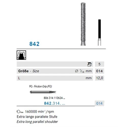 KOMET FG DIAMANT 842/014 (5st)
