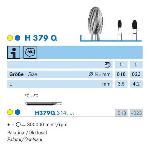 KOMET FG CARBIDE H379Q023 (5st)