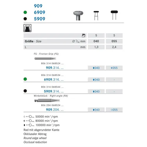 KOMET RA DIAMANT 909/055 (5st)