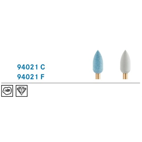 KOMET RA ZIRCONIUM HOOG GLANS POLIJSTPOINTS BLAUW 94021C/050 (10st)