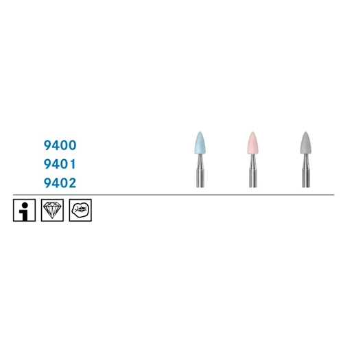 KOMET RA COMPOSIET POLIJSTPOINTS ROZE 9401/030 (10st)