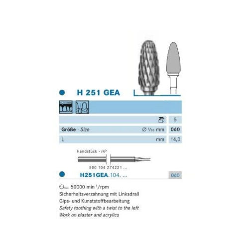 KOMET HP CARBIDE FRAIS H251GEA060 (1st)