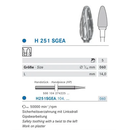 KOMET HP CARBIDE FRAIS H251SGEA060 (1st)