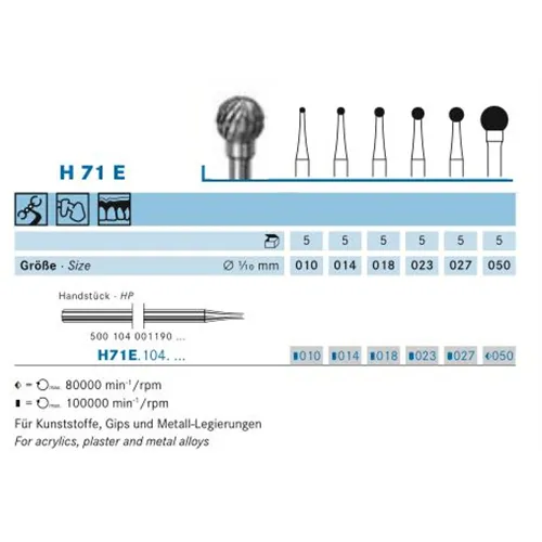 KOMET HP CARBIDE FRAIS H71E027 (1st)