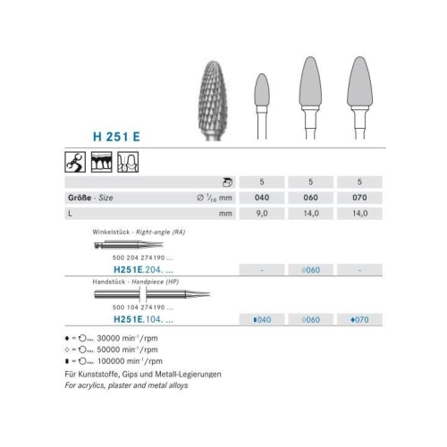 KOMET HP CARBIDE FRAIS H251E060 (1st)