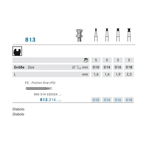 KOMET FG DIAMANT 813/016 (5st)