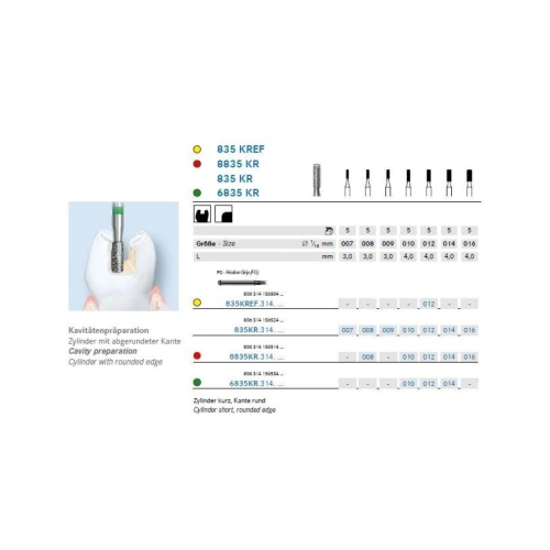KOMET FG DIAMANT 6835KR010 (5st)