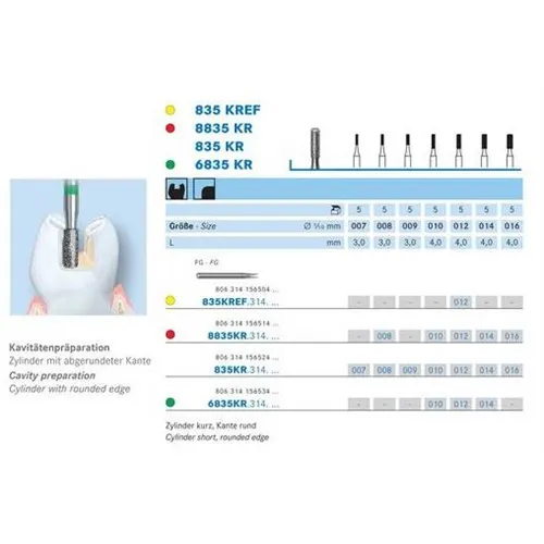 KOMET FG DIAMANT 8835KR/008 (5st)