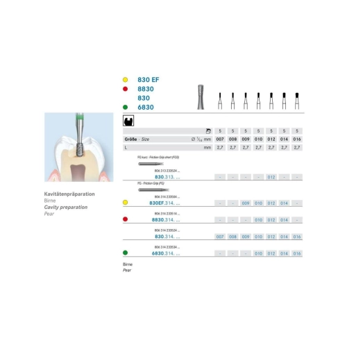 KOMET FG DIAMANT 830/009 (5st)