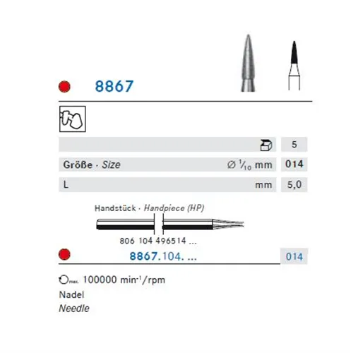 KOMET HP DIAMANT 8867/014 (5st)