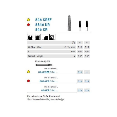 KOMET FG DIAMANT 846KR/016 (5st)
