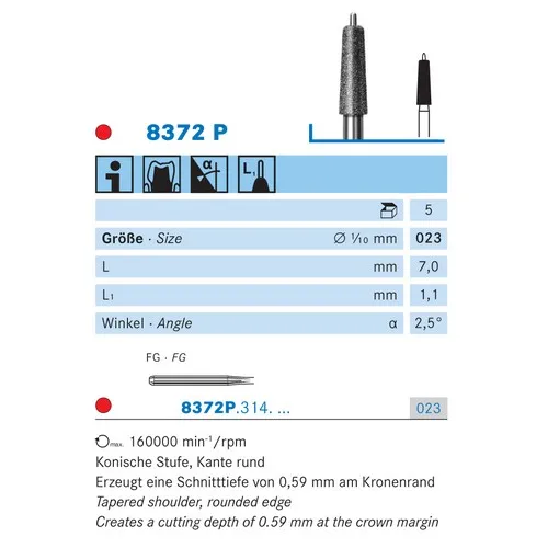 KOMET FG DIAMANT 8372P023 (5st)