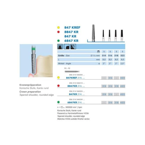 KOMET FG DIAMANT 8847KR016 (5st)