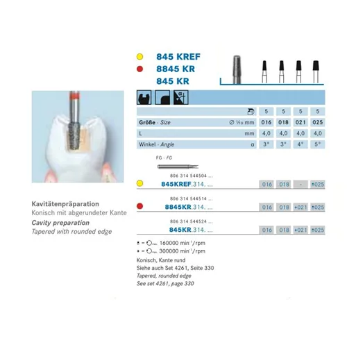 KOMET FG DIAMANT 8845KR021 (5st)