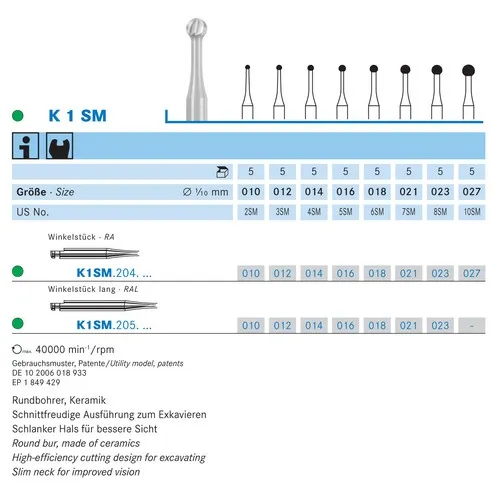 KOMET CERABUR RA-LONG K1SM014 (5st)