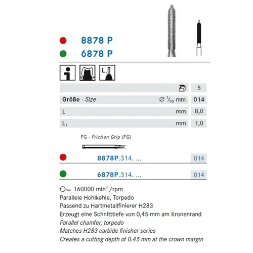 KOMET FG DIAMANT 8878P014 (5st)