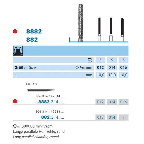 KOMET FG DIAMANT 8882/016 (5st)
