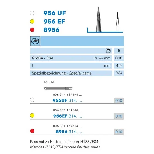 KOMET FG DIAMANT 8956/010 (5st)