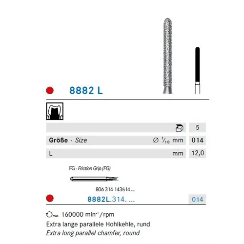 KOMET FG DIAMANT 8882L/014 (5st)
