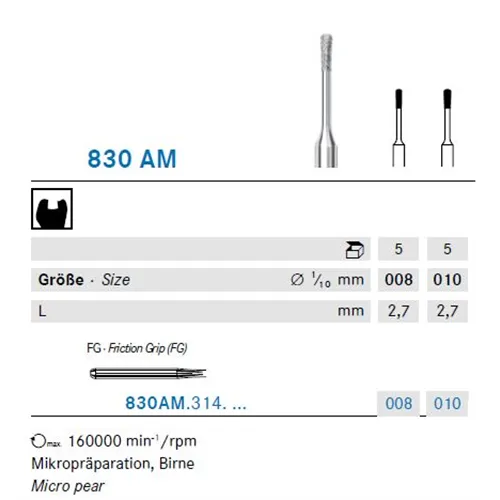 KOMET FG DIAMANT 830AM/008 (5st)