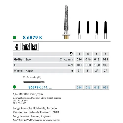 KOMET FG DIAMANT S6879K/018 (5st)