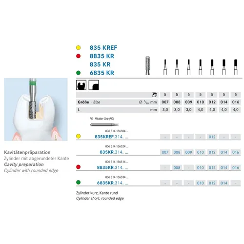 KOMET FG DIAMANT 835KR007 (5st)