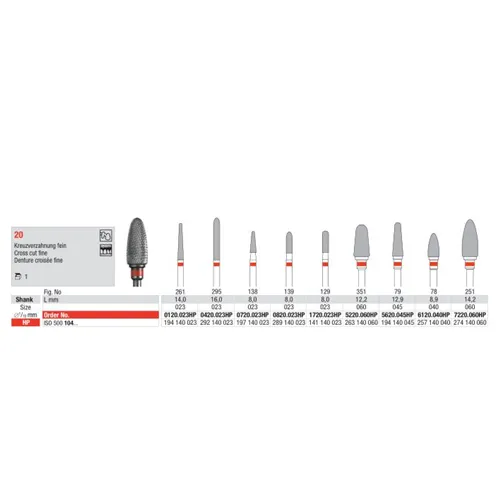 EDENTA HP CARBIDE FRAIS DLC7220/060