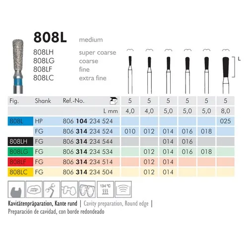 MEISINGER FG DIAMANT 808L010 (5st)