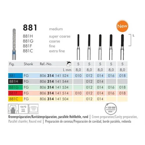 MEISINGER FG DIAMANT 881G012 (5st)