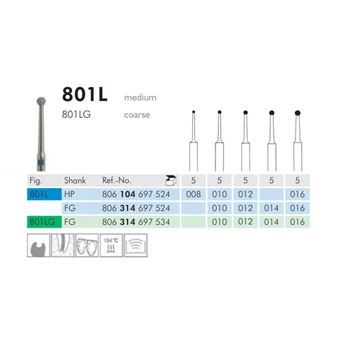 MEISINGER FG DIAMANT 801LG012 (5st)